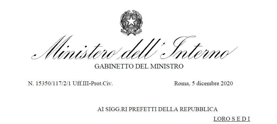 La nuova Circolare del Ministero dell'Interno: spostamenti, attività commerciali, somministrazione di alimenti e bevande. Ecco i chiarimenti.