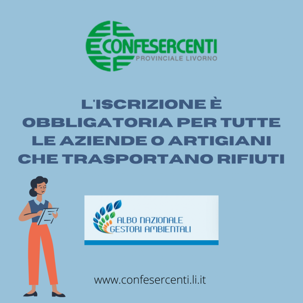 Obbligo di iscrizione all'Albo gestori ambientali per tutte le imprese che trasportano rifiuti
