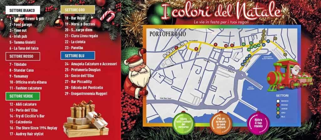 I colori del Natale a Portoferraio – Le vie in festa per i tuoi regali